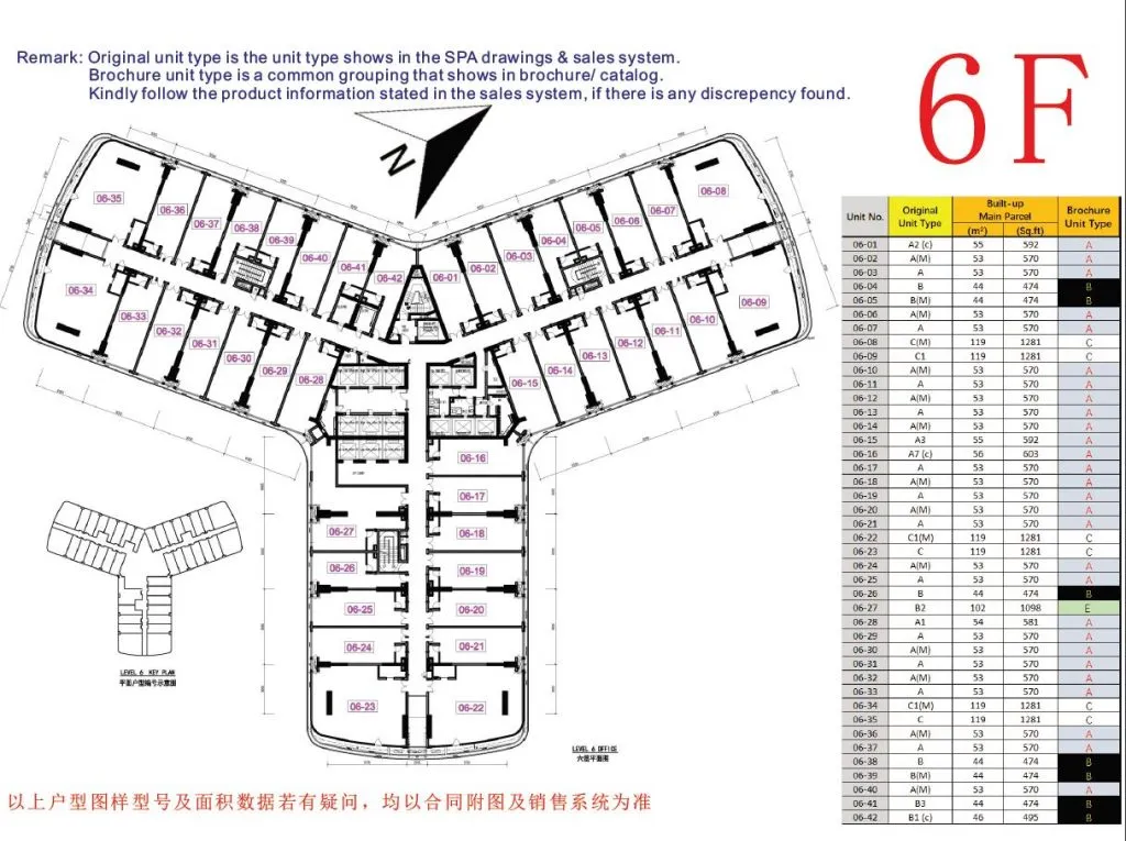 Giới thiệu tổng thể mặt bằng tầng Officetel Forest City Landmark Building